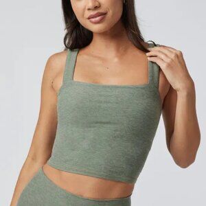 Vuori Elevation Square Neck Tank - Pistachio Heather